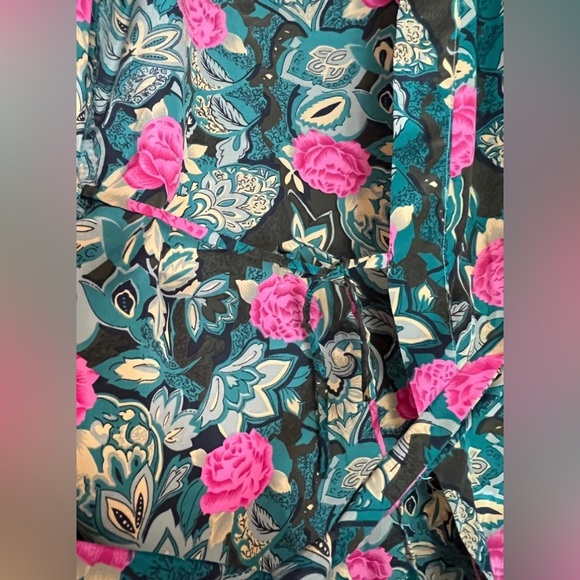 Floral kimono robe with sash - Picture 4 of 5